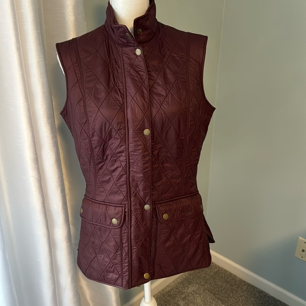 Barbour Wray Gilet (vest) in Windsor/Brown USA size 8 / UK 12